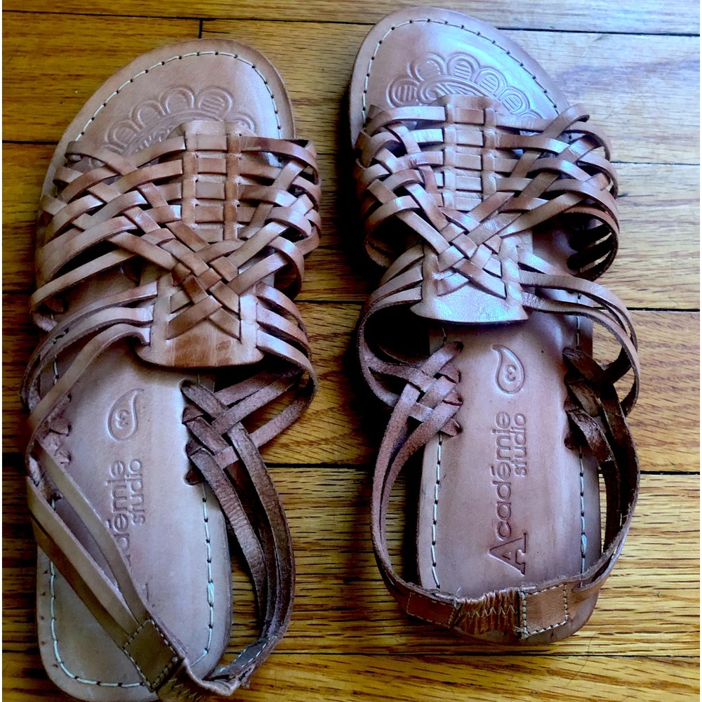 Girls Leather Hurache Sandals Size 3